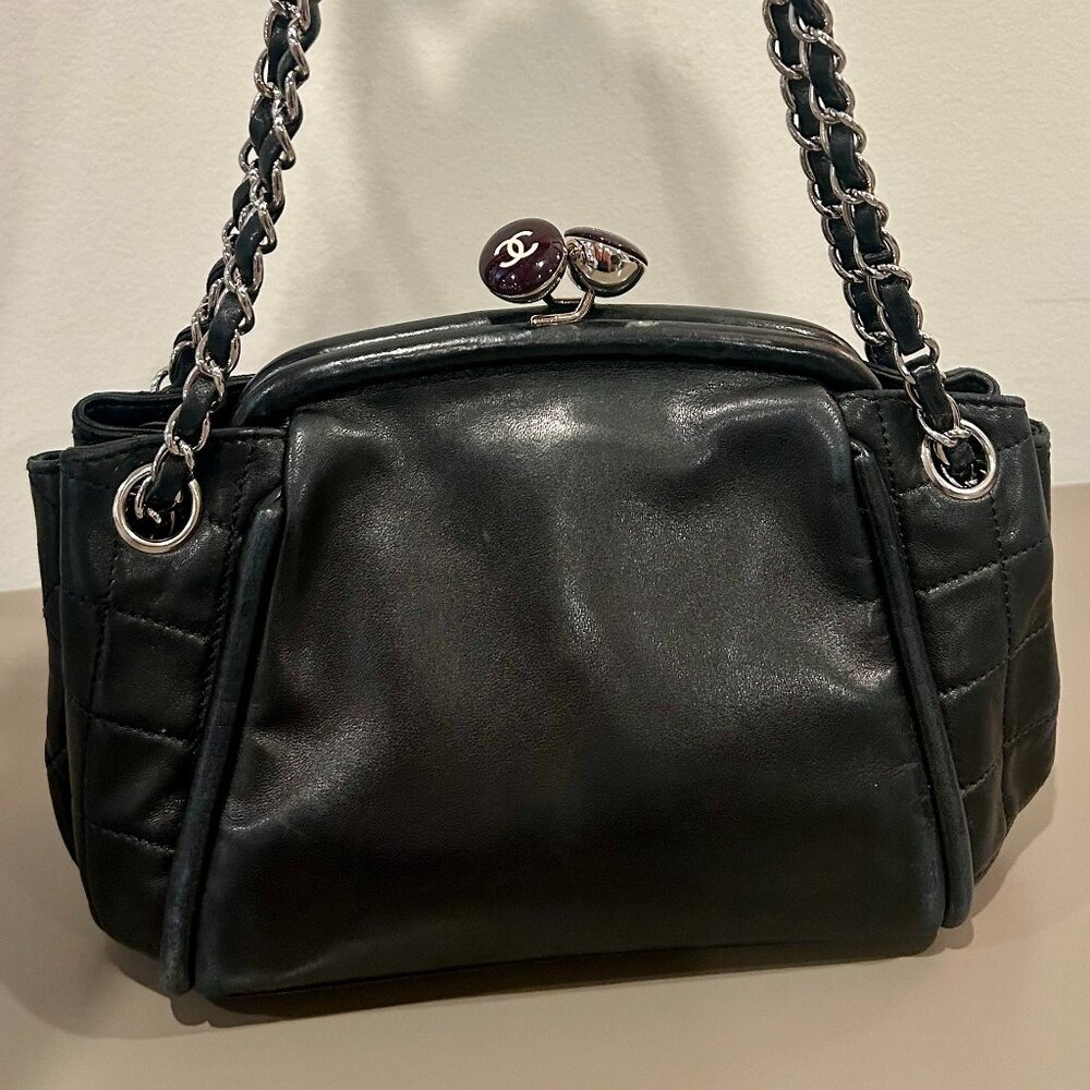 CHANEL Limited Edition Leather Purse with Twist Closure